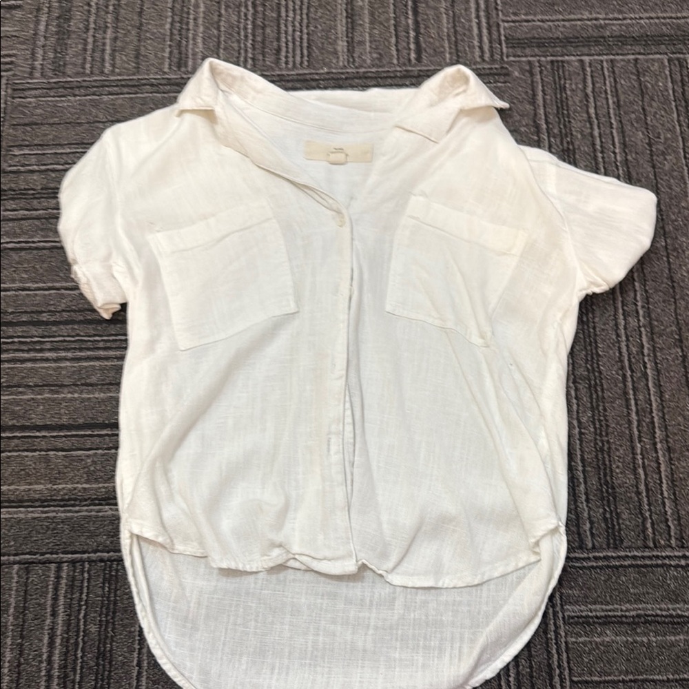 Thread & Supply Off-White Textured Blouse